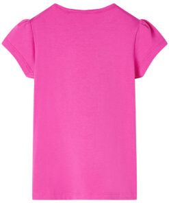 Kindershirt met kapmouwen 104 donkerroze