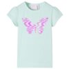 Kindershirt met kapmouwen 104 lichtmintkleur