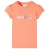 Kindershirt met kapmouwen 104 neonoranje