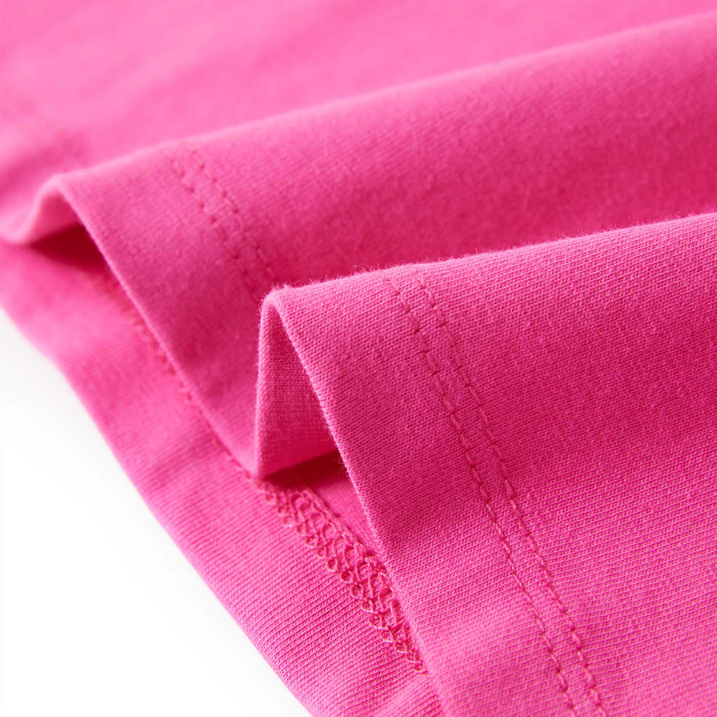 Kindershirt met kapmouwen 116 donkerroze - Image 6