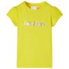 Kindershirt met kapmouwen 116 felgeel