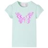 Kindershirt met kapmouwen 116 lichtmintkleur