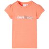Kindershirt met kapmouwen 116 neonoranje