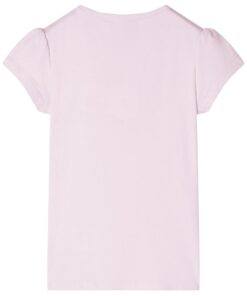 Kindershirt met kapmouwen 116 zachtroze