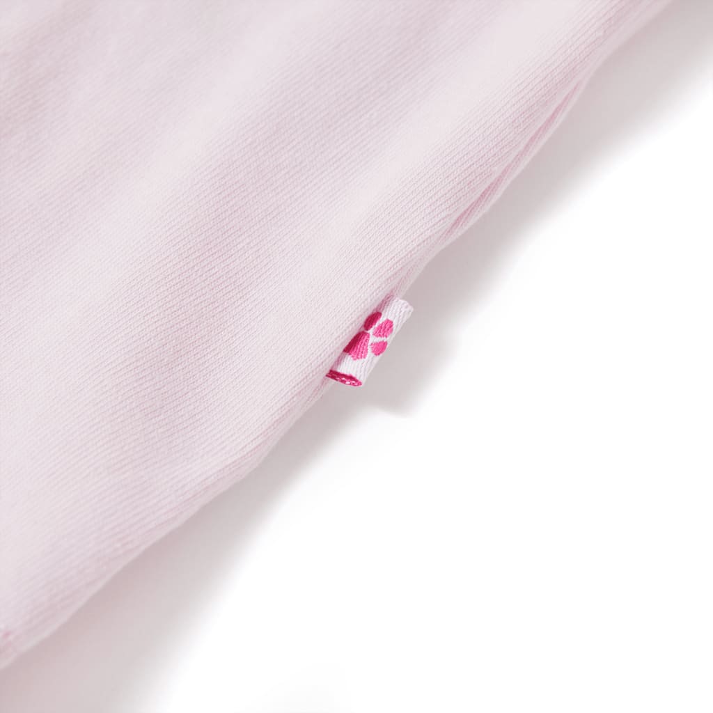 Kindershirt met kapmouwen 128 zachtroze - Image 5
