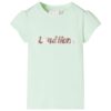 Kindershirt met kapmouwen 140 zachtgroen