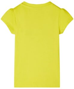 Kindershirt met kapmouwen 92 felgeel
