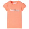 Kindershirt met kapmouwen 92 neonoranje