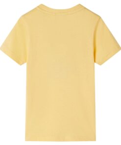 Kindershirt met korte mouwen 104 geel