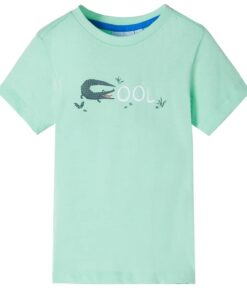 Kindershirt met korte mouwen 104 lichtgroen