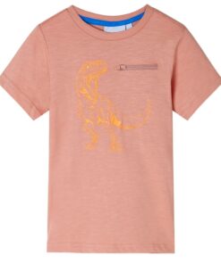 Kindershirt met korte mouwen 104 lichtoranje