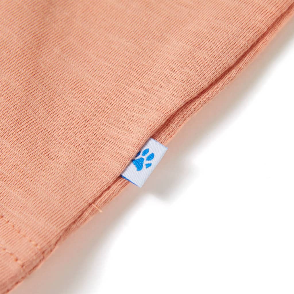 Kindershirt met korte mouwen 104 lichtoranje - Image 6