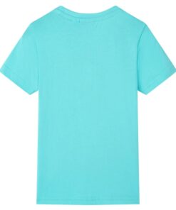 Kindershirt met korte mouwen 104 zeeblauw