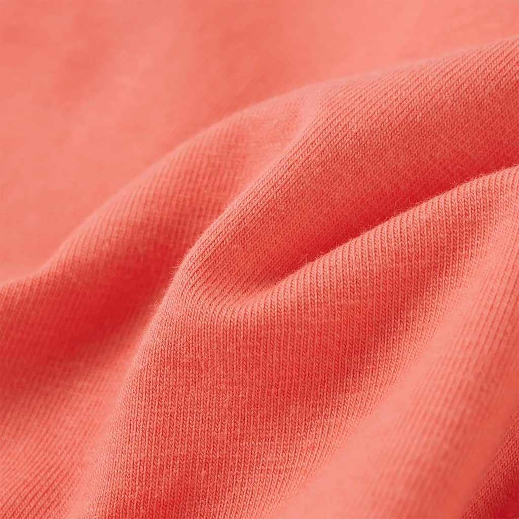 Kindershirt met korte mouwen 116 koraalkleurig - Image 7