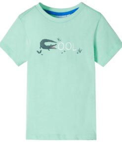 Kindershirt met korte mouwen 116 lichtgroen