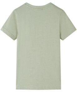 Kindershirt met korte mouwen 116 lichtkakikleurig