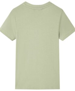 Kindershirt met korte mouwen 116 lichtkakikleurig