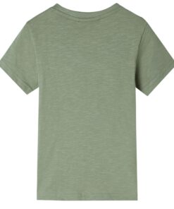 Kindershirt met korte mouwen 116 lichtkakikleurig