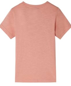 Kindershirt met korte mouwen 116 lichtoranje