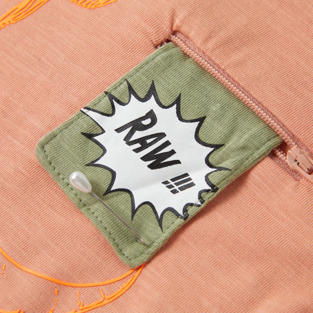 Kindershirt met korte mouwen 116 lichtoranje - Image 5