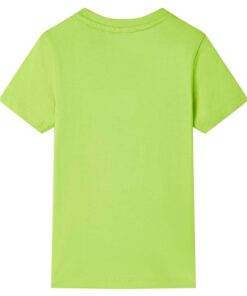 Kindershirt met korte mouwen 116 limoengroen