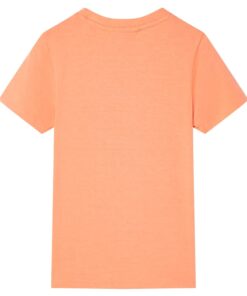 Kindershirt met korte mouwen 116 neonoranje