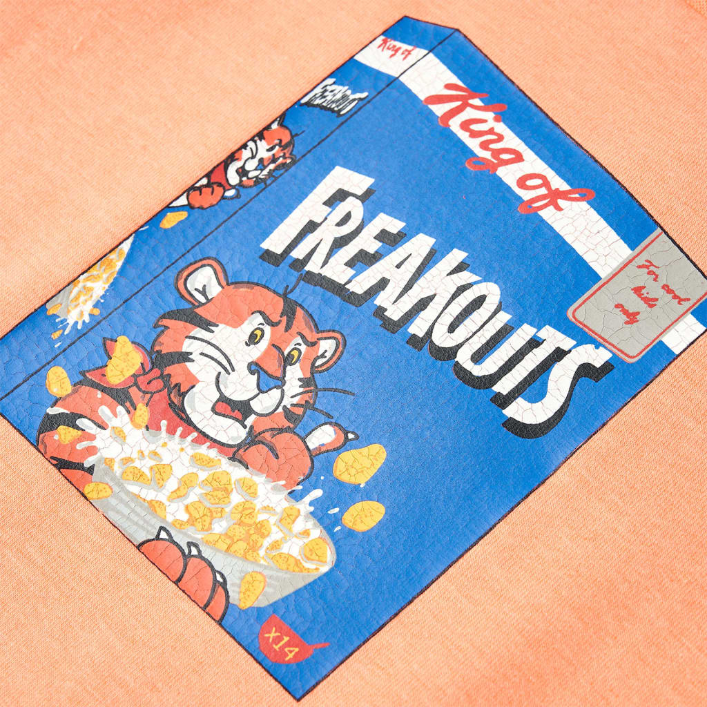 Kindershirt met korte mouwen 116 neonoranje - Image 4