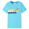 Kindershirt met korte mouwen 116 zeeblauw
