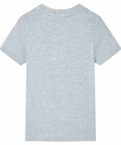 Kindershirt met korte mouwen 128 grijs