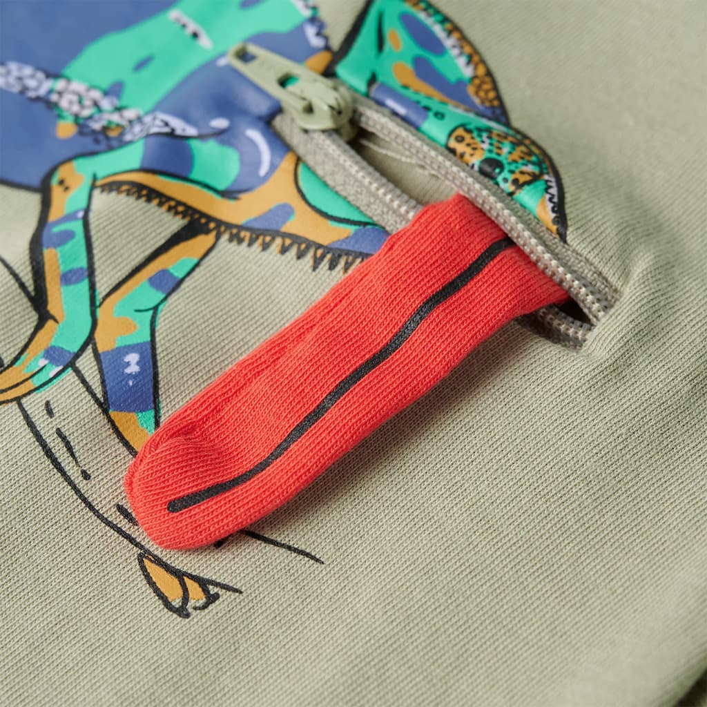 Kindershirt met korte mouwen 128 lichtkakikleurig - Image 5