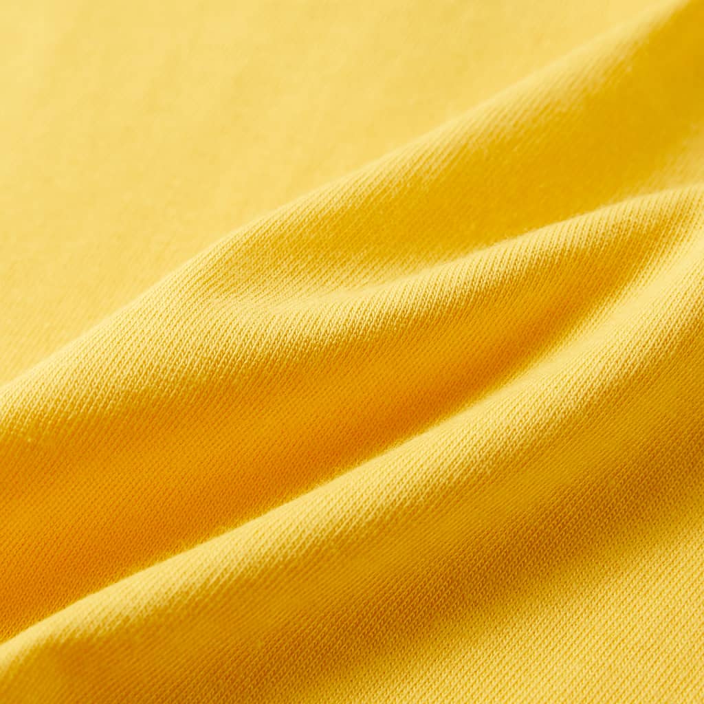 Kindershirt met korte mouwen 128 lichtokerkleurig - Image 7