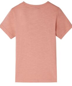 Kindershirt met korte mouwen 128 lichtoranje