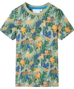 Kindershirt met korte mouwen 128 meerkleurig