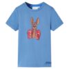 Kindershirt met korte mouwen 128 middenblauw