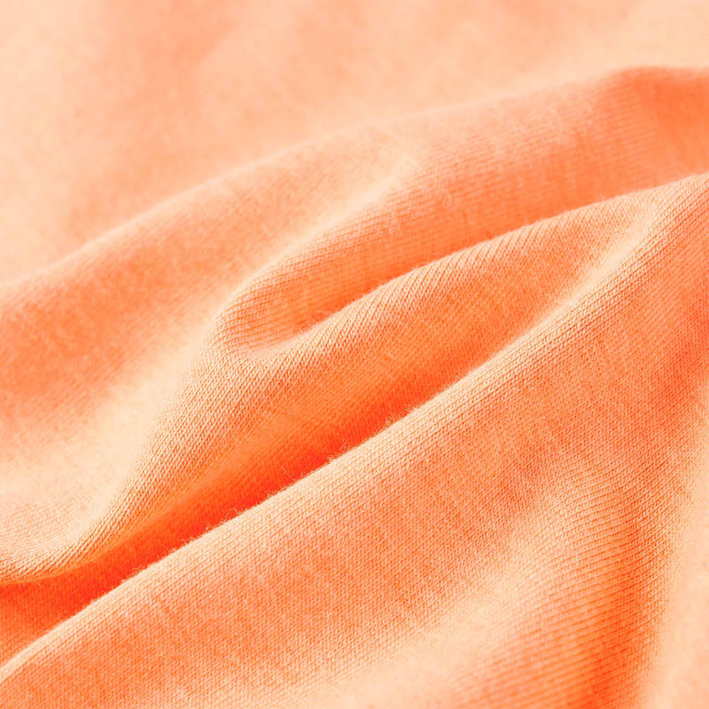 Kindershirt met korte mouwen 128 neonoranje - Image 7