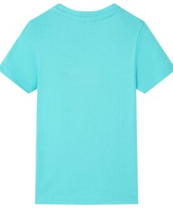 Kindershirt met korte mouwen 128 zeeblauw