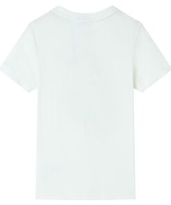 Kindershirt met korte mouwen 140 ecru