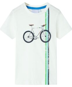 Kindershirt met korte mouwen 140 ecru