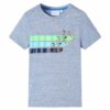 Kindershirt met korte mouwen 140 gemêleerd blauw