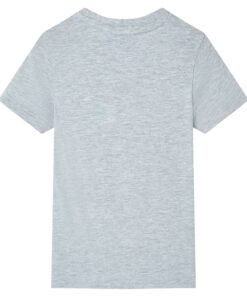 Kindershirt met korte mouwen 140 grijs