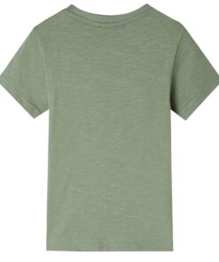 Kindershirt met korte mouwen 140 lichtkakikleurig