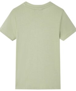 Kindershirt met korte mouwen 140 lichtkakikleurig