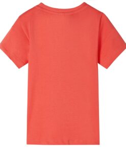 Kindershirt met korte mouwen 140 lichtrood