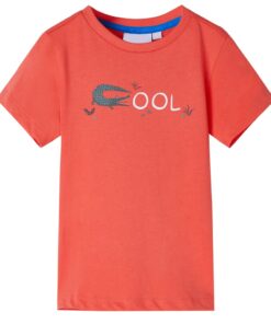 Kindershirt met korte mouwen 140 lichtrood