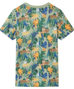 Kindershirt met korte mouwen 140 meerkleurig