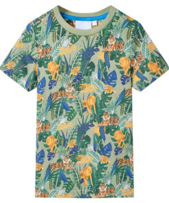 Kindershirt met korte mouwen 140 meerkleurig