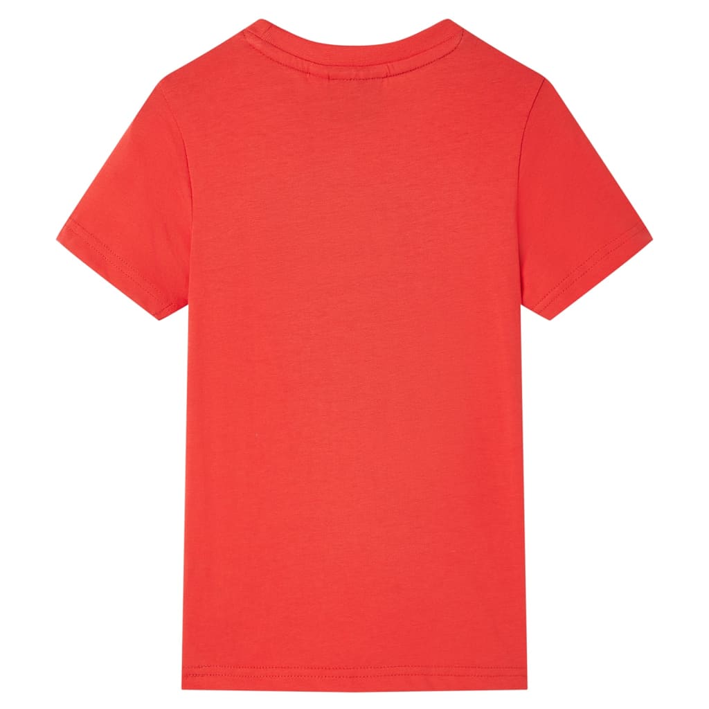 Kindershirt met korte mouwen 140 rood