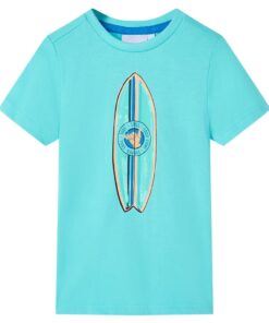 Kindershirt met korte mouwen 140 zeeblauw