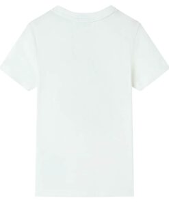 Kindershirt met korte mouwen 92 ecru
