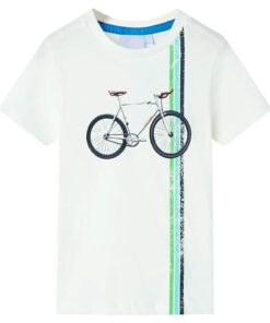 Kindershirt met korte mouwen 92 ecru